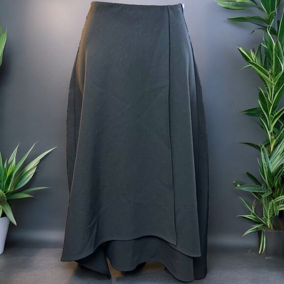 Line and Dot Handkerchief Hem A-Line Skirt  EUC - Picture 1 of 15